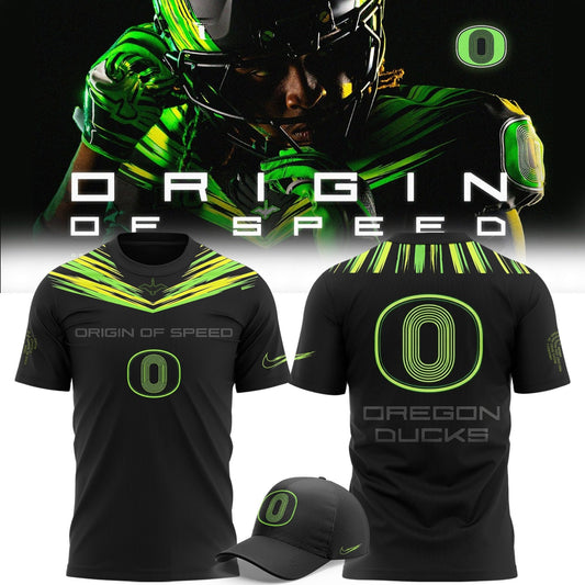 Unisex Black Oregon Ducks Origin of Speed T-shirt