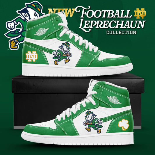 Notre Dame Fighting Irish Football Leprechaun New Sneaker Air Jordan 1