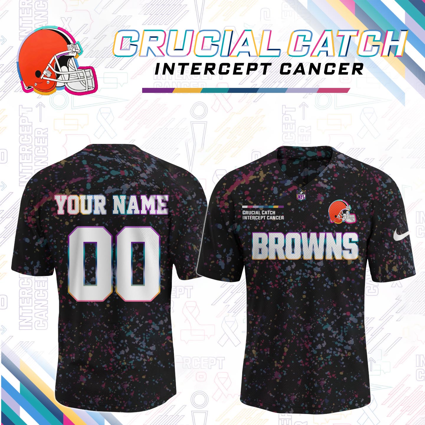 Men's Black Cleveland Browns 2026 Crucial Catch Limited Football Jersey