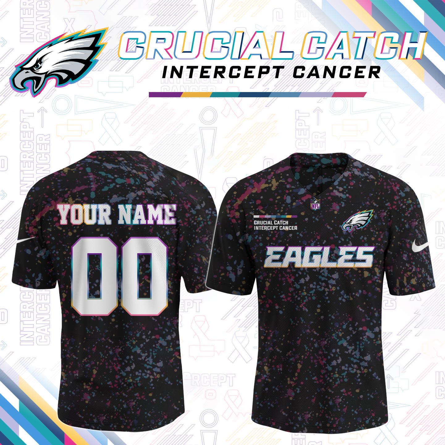 Men's Black Philadelphia Eagles 2026 Crucial Catch Limited Football Jersey