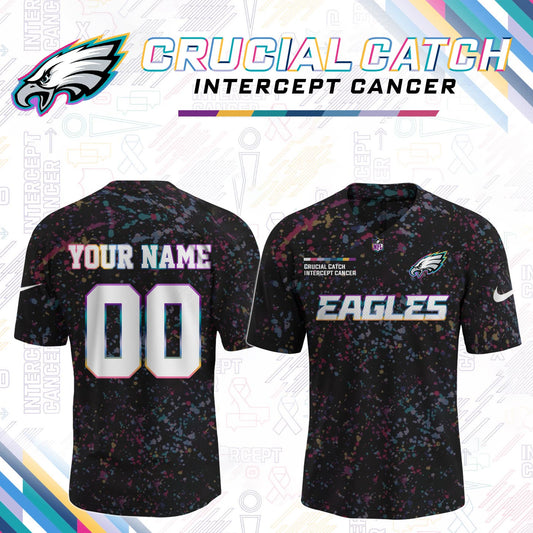 Men's Black Philadelphia Eagles 2026 Crucial Catch Limited Football Jersey