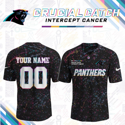 Men's Black Carolina Panthers 2026 Crucial Catch Limited Football Jersey