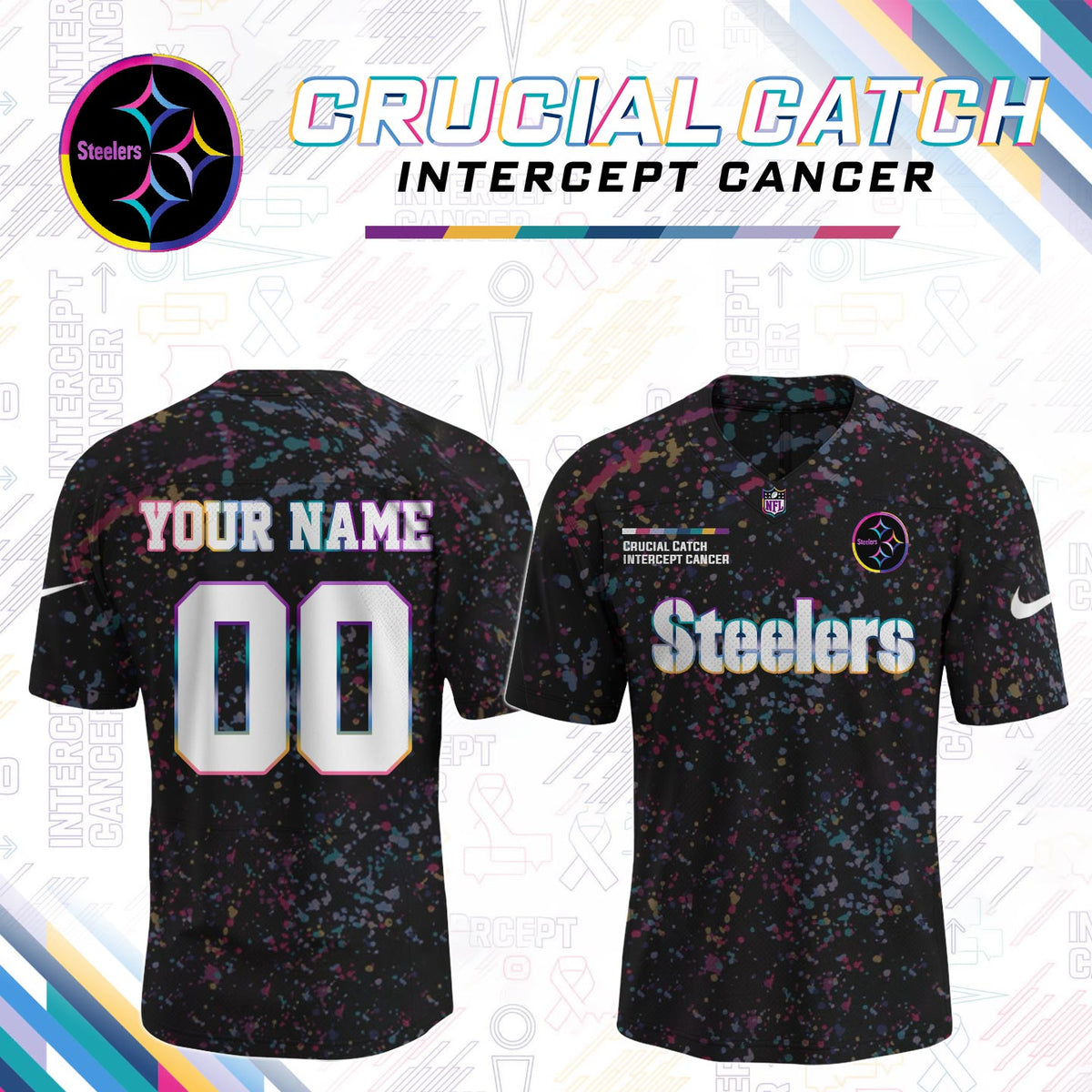 Men's Black Pittsburgh Steelers 2026 Crucial Catch Limited Football Jersey