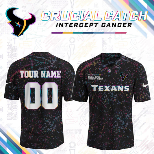 Men's Black Houston Texans 2026 Crucial Catch Limited Football Football Jersey