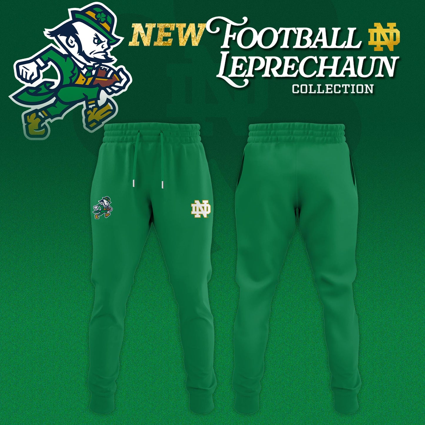 Notre Dame Fighting Irish Football Leprechaun Limited Editions Jersey