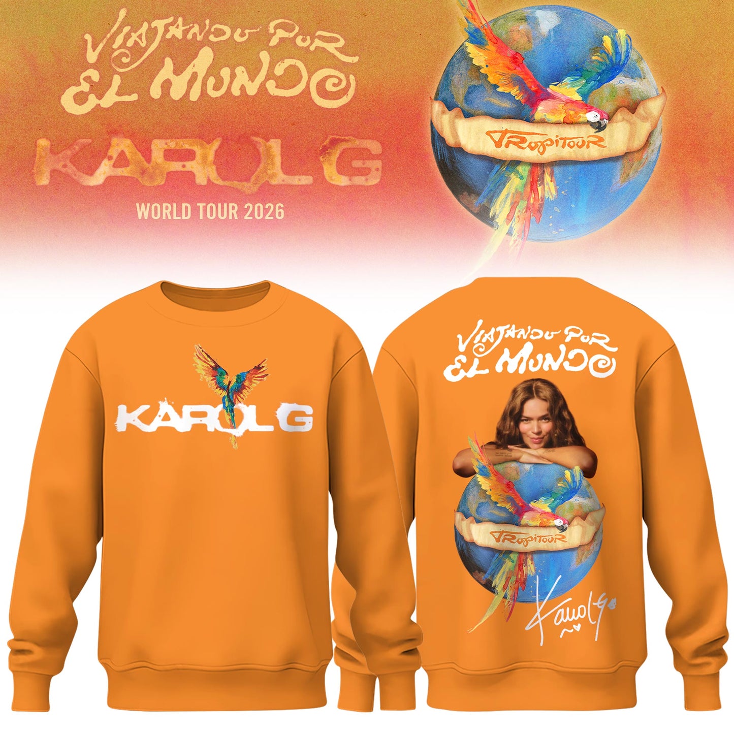 Karol G - Viajando Por El Mundo Tropitour 2026 Limited Edition Sweatshirt | GY84