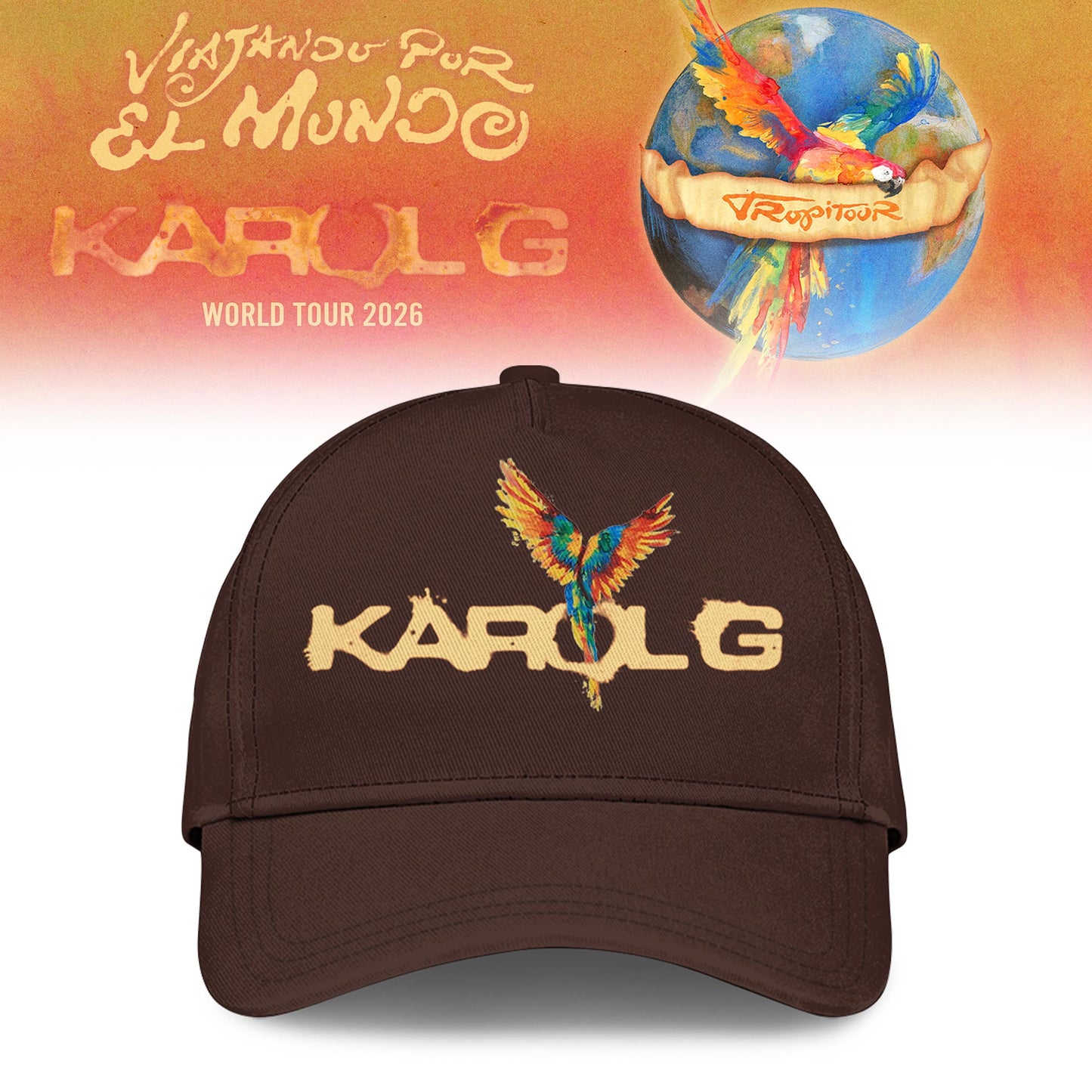 Karol G - Viajando Por El Mundo Tropitour 2026 Limited Edition T-shirt | AO39