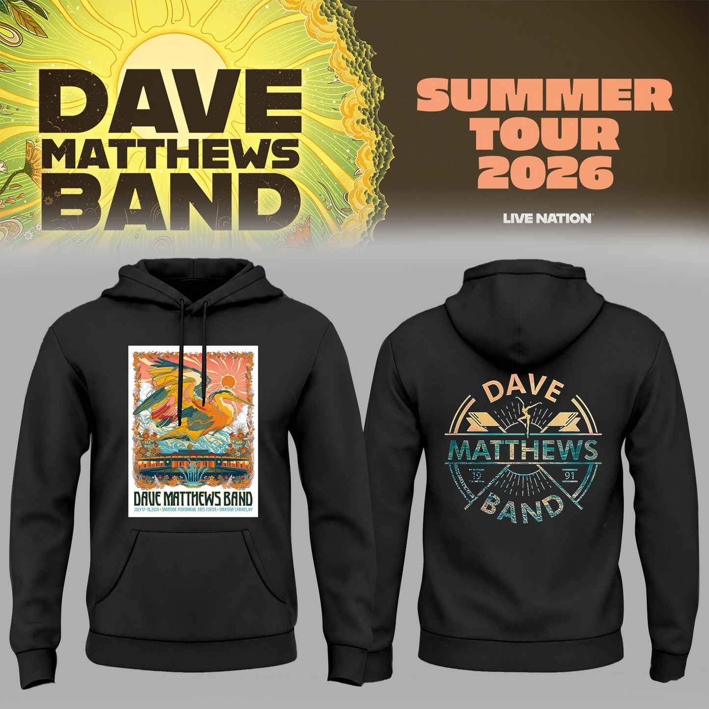 Limited Edition Summer Tour 2026 At Saratoga Springs,NY Hoodie | LK18