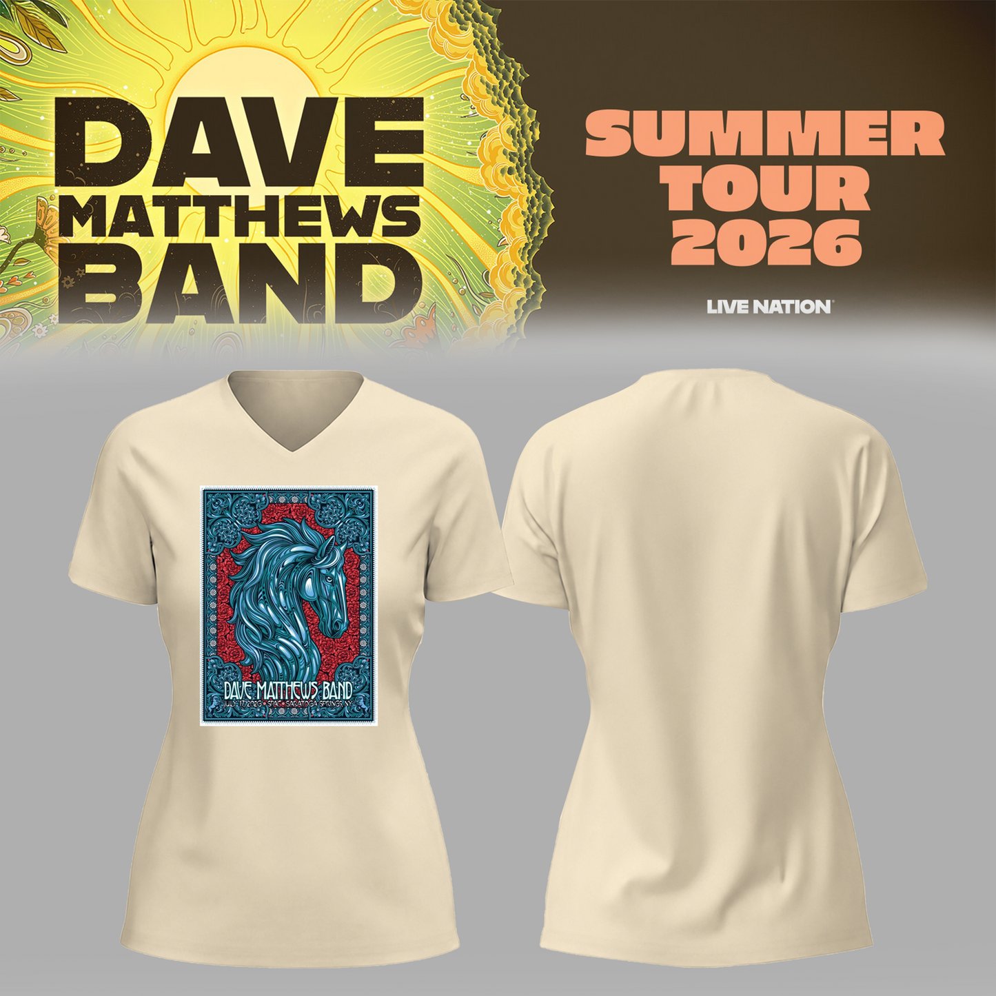 Limited Edition Summer Tour 2026 At Saratoga Springs,NY Shirt | VH25