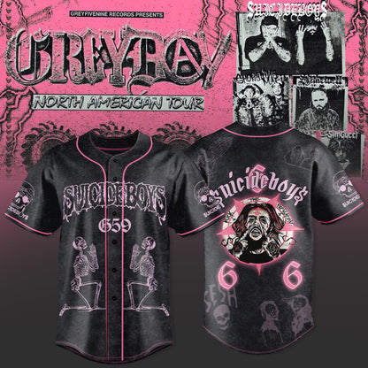 SuicideBoyS: Grey Day Tour 2026 Merch Exclusive Baseball Jersey | WO23