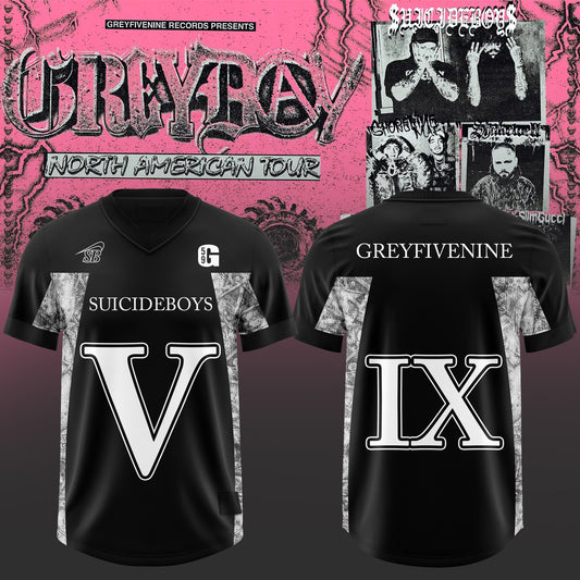 SuicideBoyS: Grey Day Tour 2026 Merch Exclusive Football Jersey | BN79
