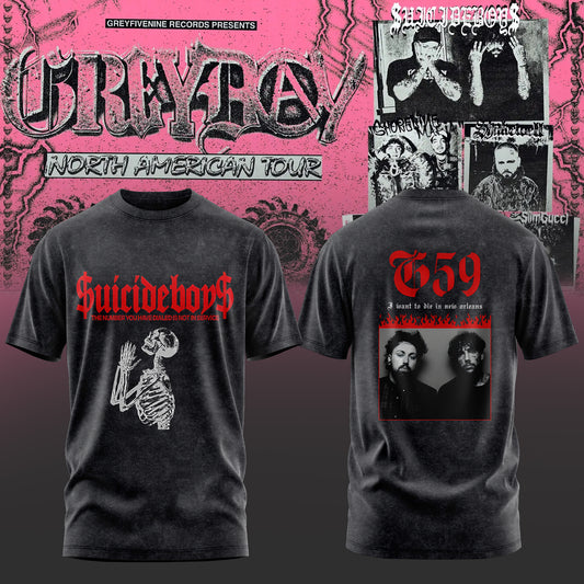 SuicideBoyS: Grey Day Tour 2026 Merch Limited T-Shirt | IH29