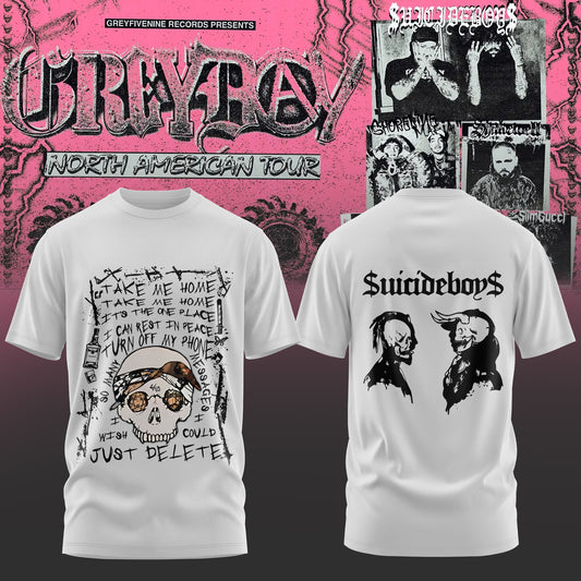 SuicideBoyS: Grey Day Tour 2026 Merch Limited T-Shirt | JH13