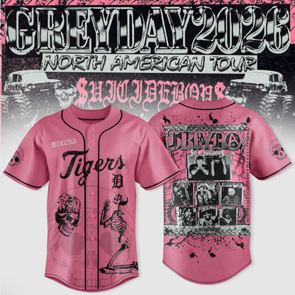 SuicideBoyS Greyday Tour 2026 Merch - North American Tour Baseball Team Jersey | LI45