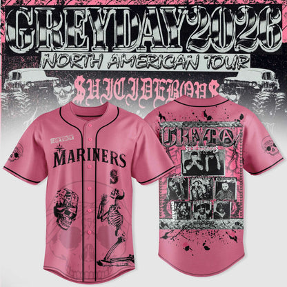 SuicideBoyS Greyday Tour 2026 Merch - North American Tour Baseball Team Jersey | LI45