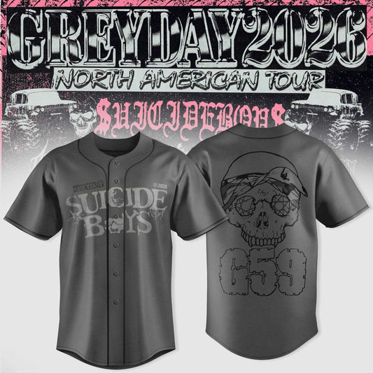 SuicideBoyS Greyday Tour 2026 Merch - North American Tour Jersey | XK93