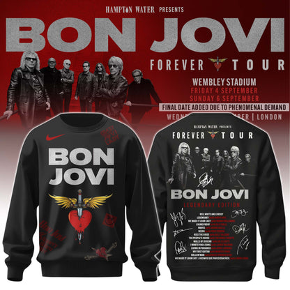 Bon Jovi The Forever Tour Limited Edition Sweatshirt Concert Merch