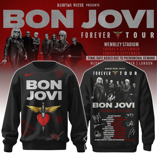 Bon Jovi The Forever Tour Limited Edition Sweatshirt Concert Merch