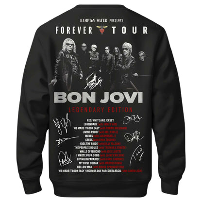 Bon Jovi The Forever Tour Limited Edition Sweatshirt Concert Merch