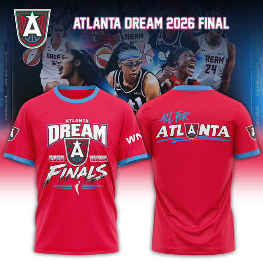 Atlanta Dream 2026 WNBA Finals Red Tshirt Limited Edition