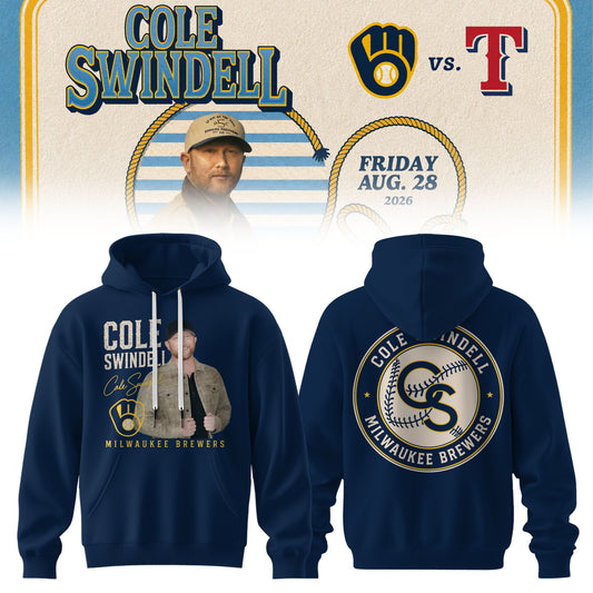 Cole Swindell x Milwaukee Brewers 3D All-Over Print Hoodie V2