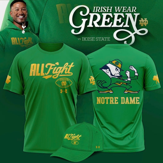 Kelly Green Notre Dame Fighting Irish All Fight Limited Edition Tshirt