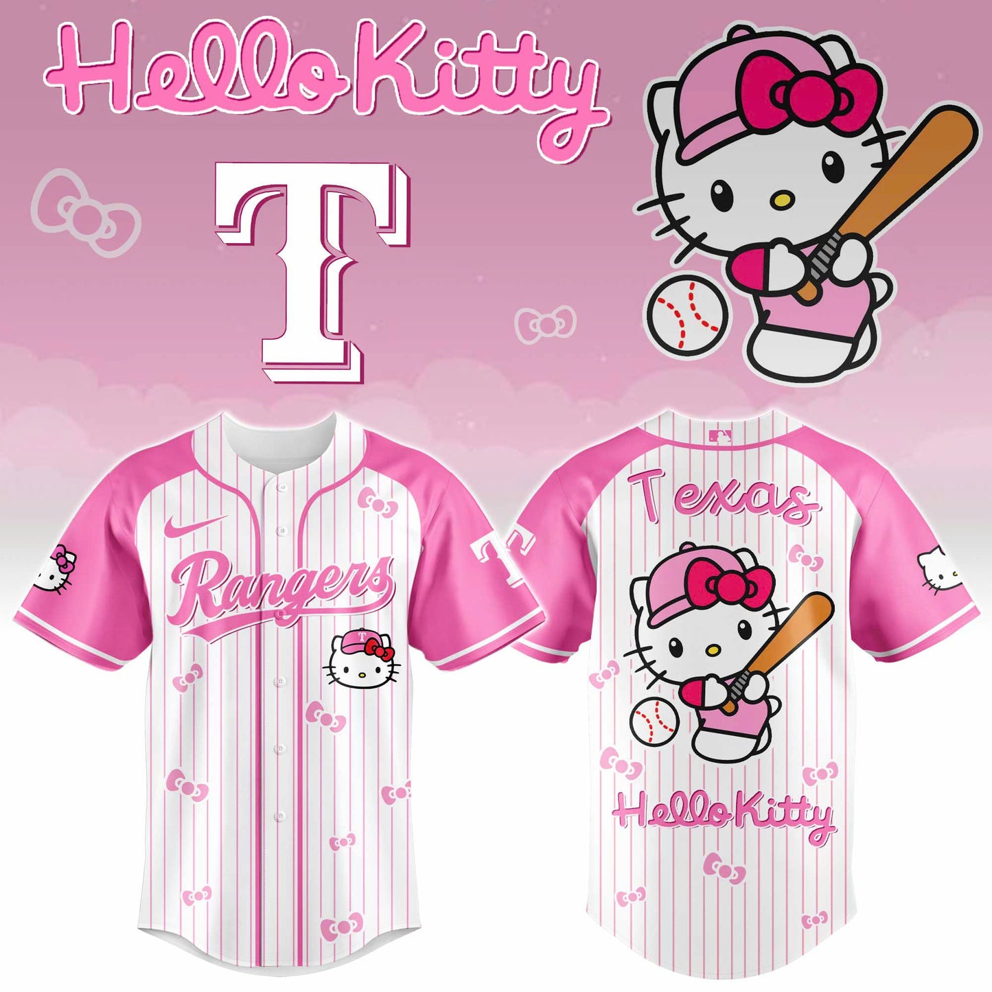Texas Rangers - Hello Kitty 2026 Limited Editions Jersey Ver 2 | MU86