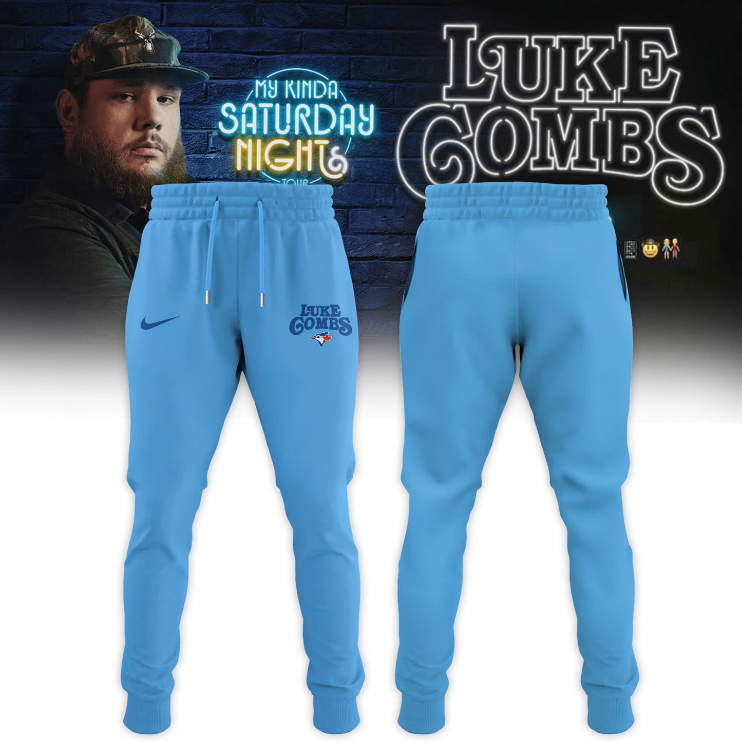 Toronto Blue Jays x Luke Combs My Kinda Saturday Night Tour 2026 Limited Edition Sweatshirt | LK63