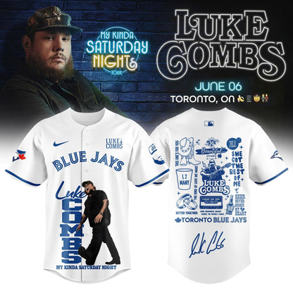 Toronto Blue Jays x Luke Combs My Kinda Saturday Night Tour 2026 Limited Edition Jersey | ER61
