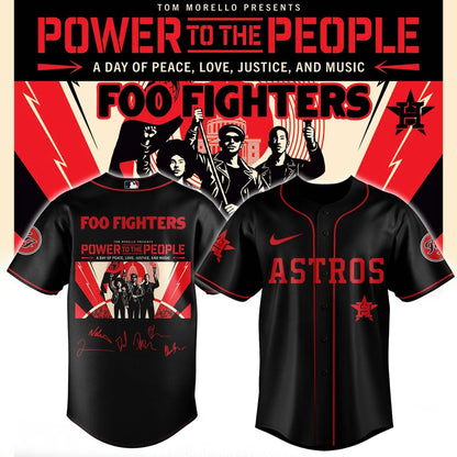 Foo Fighters -"Power to the people"- Limited Edition Signature - Jersey