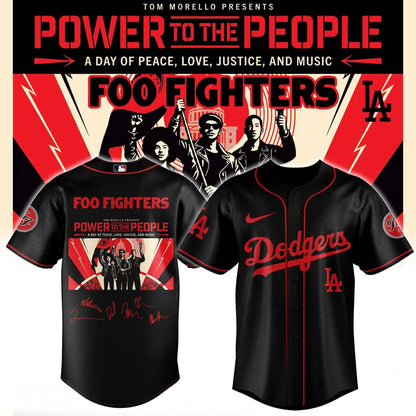 Foo Fighters -"Power to the people"- Limited Edition Signature - Jersey