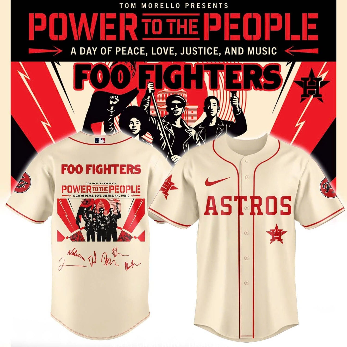 Foo Fighters -"Power to the people"- Limited Edition Signature - Jersey | KW22