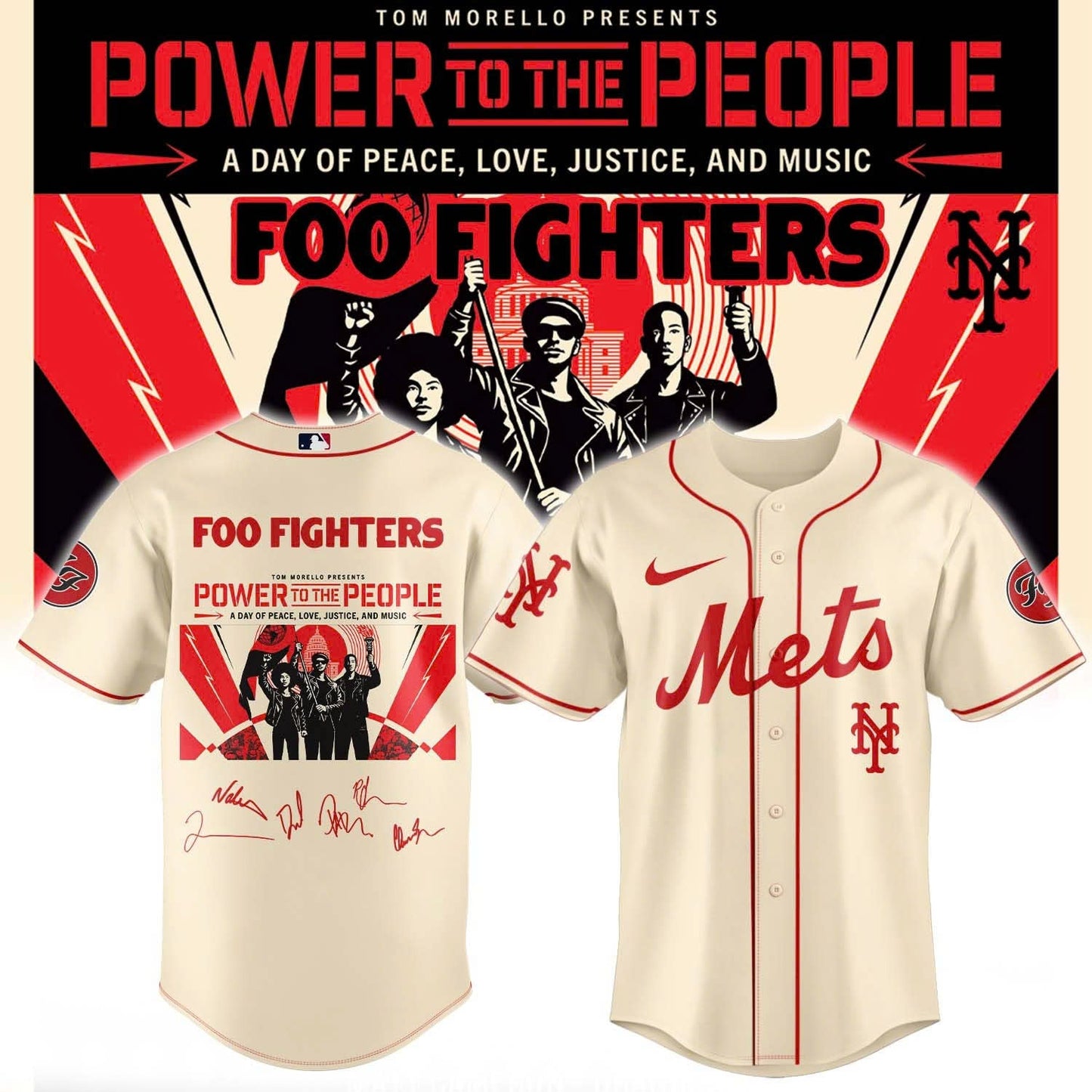 Foo Fighters -"Power to the people"- Limited Edition Signature - Jersey | KW22