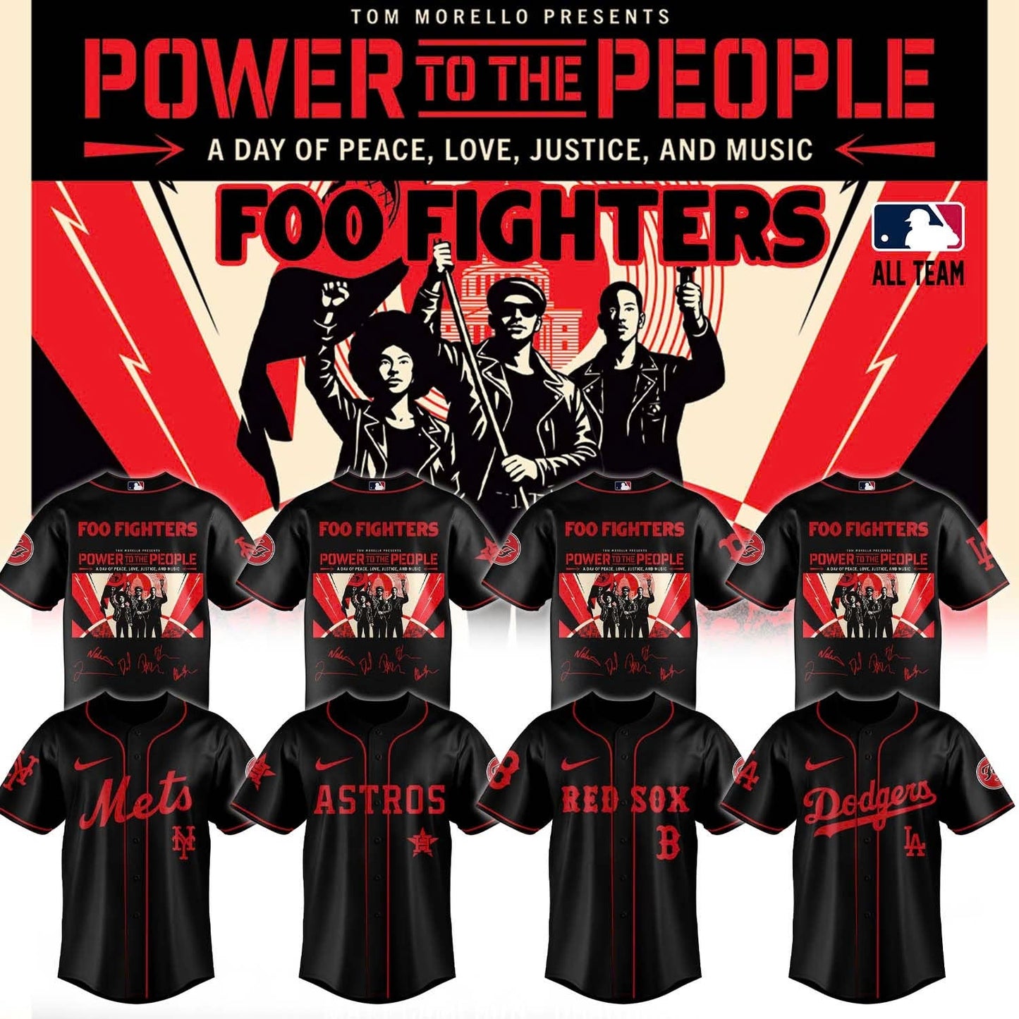 Foo Fighters -"Power to the people"- Limited Edition Signature - Jersey