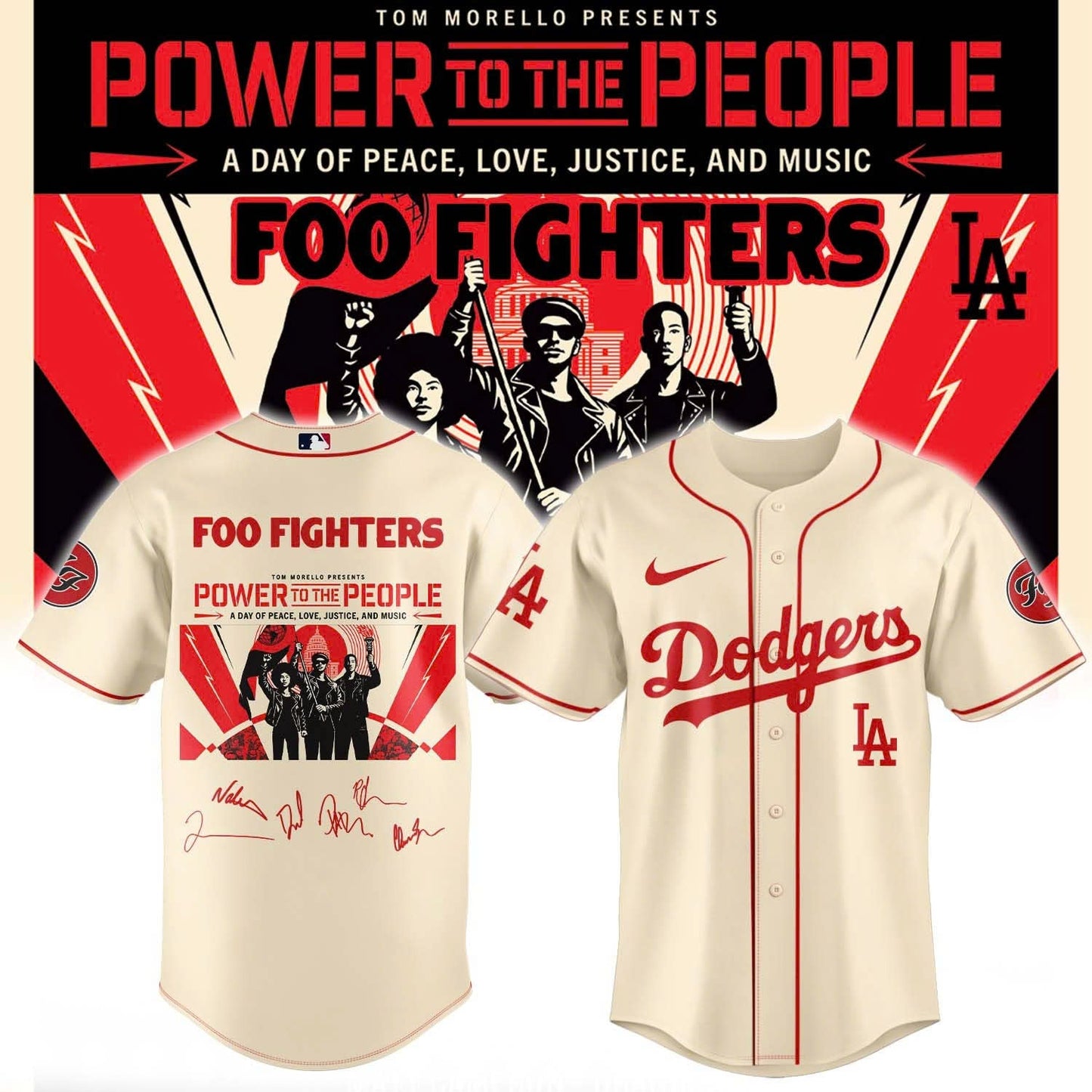 Foo Fighters -"Power to the people"- Limited Edition Signature - Jersey | KW22