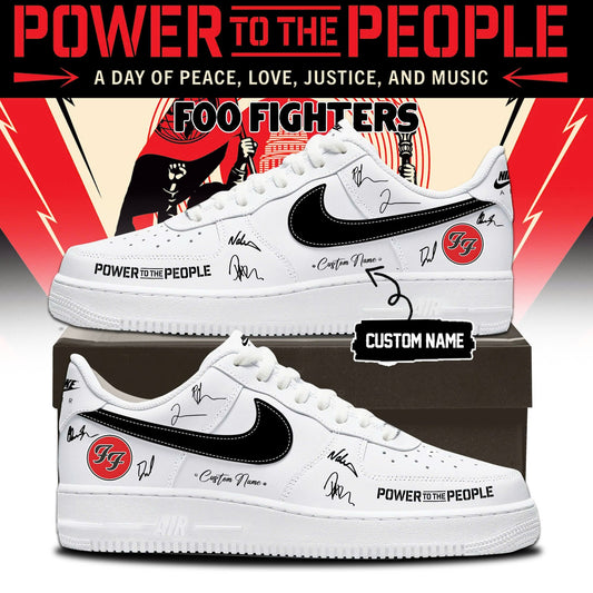 Foo Fighters -"Power to the people"- AF1 Limited Edition Signature - Shoes 3