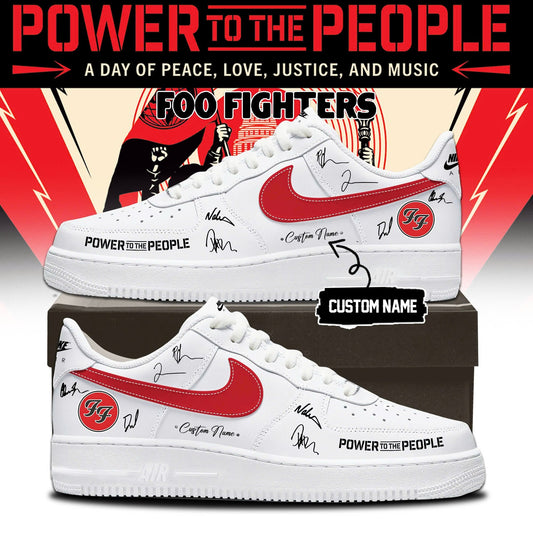 Foo Fighters -"Power to the people"- AF1 Limited Edition Signature - Shoes 1