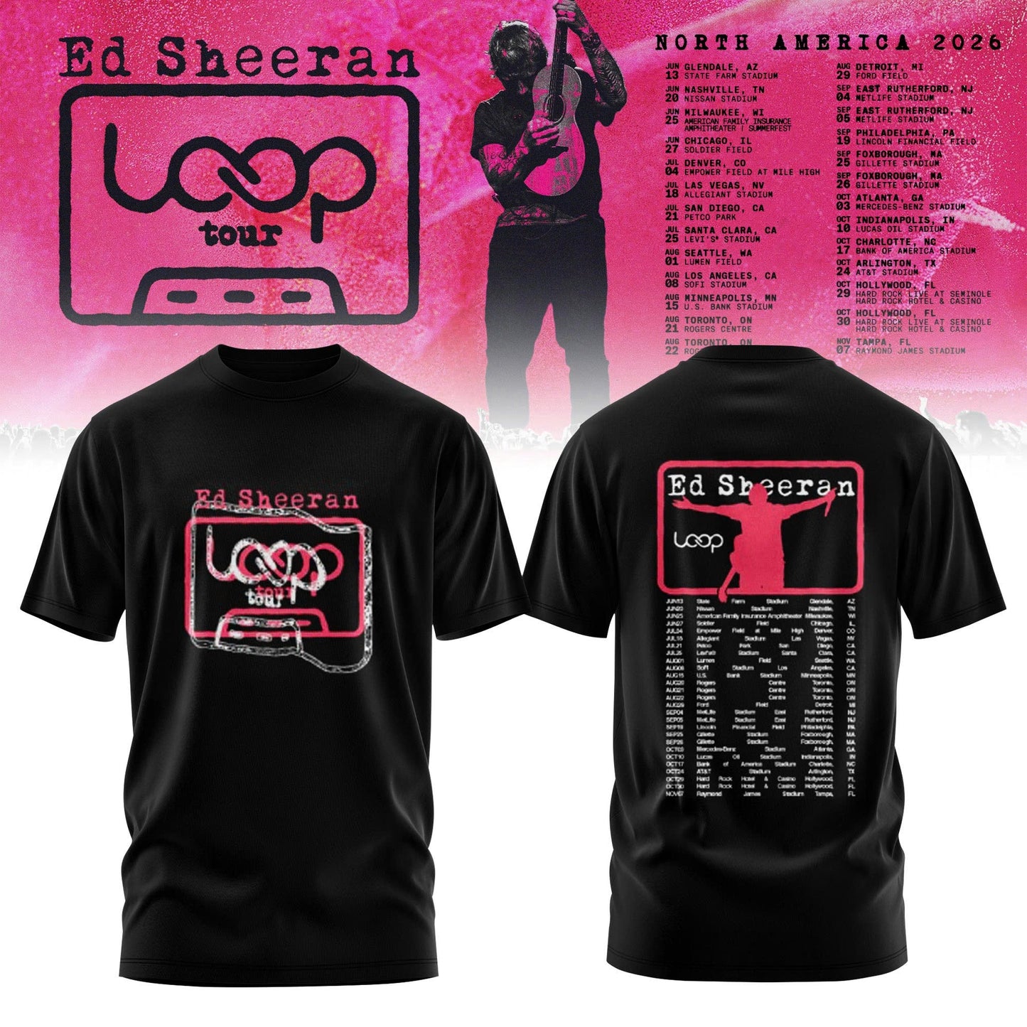 Ed "North American Loop Tour 2026" Shirt | QG20