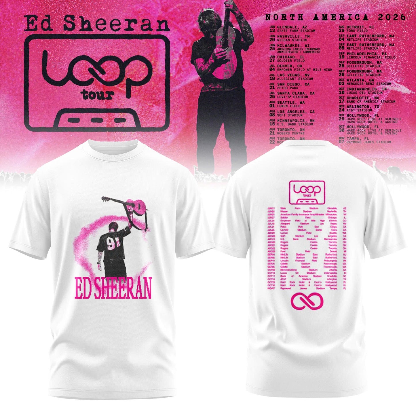 Ed "North American Loop Tour 2026" Shirt | MZ14