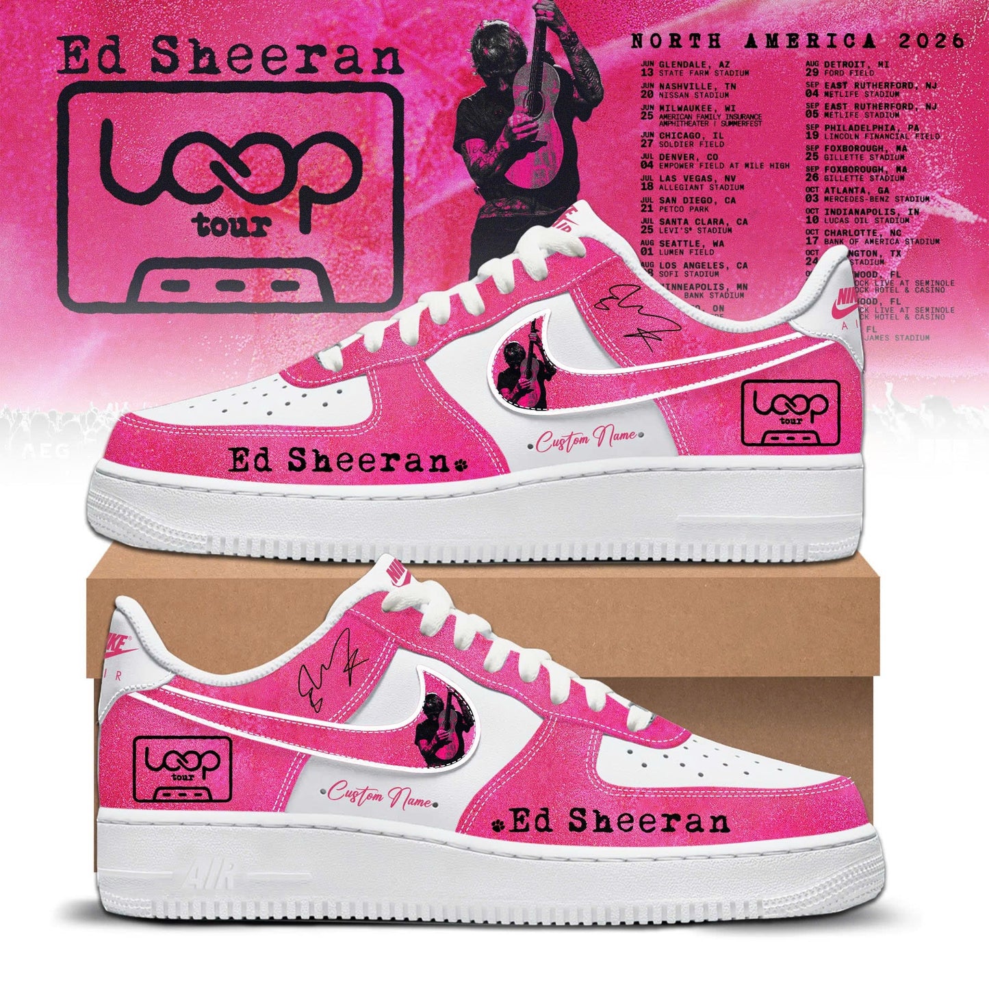Ed Sheeran Loop Tour 2026 Limited Edition Shoes | ML77