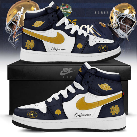 Notre DameFootball 2026 Shamrock Series Limited Edition AJ1 Sneakers
