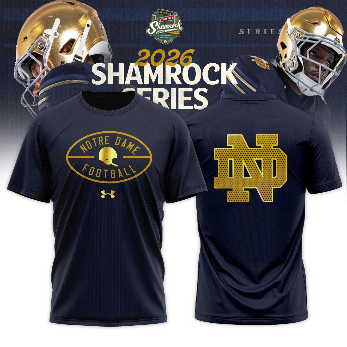Notre DameFootball 2026 Shamrock Series Limited Edition Tshirt