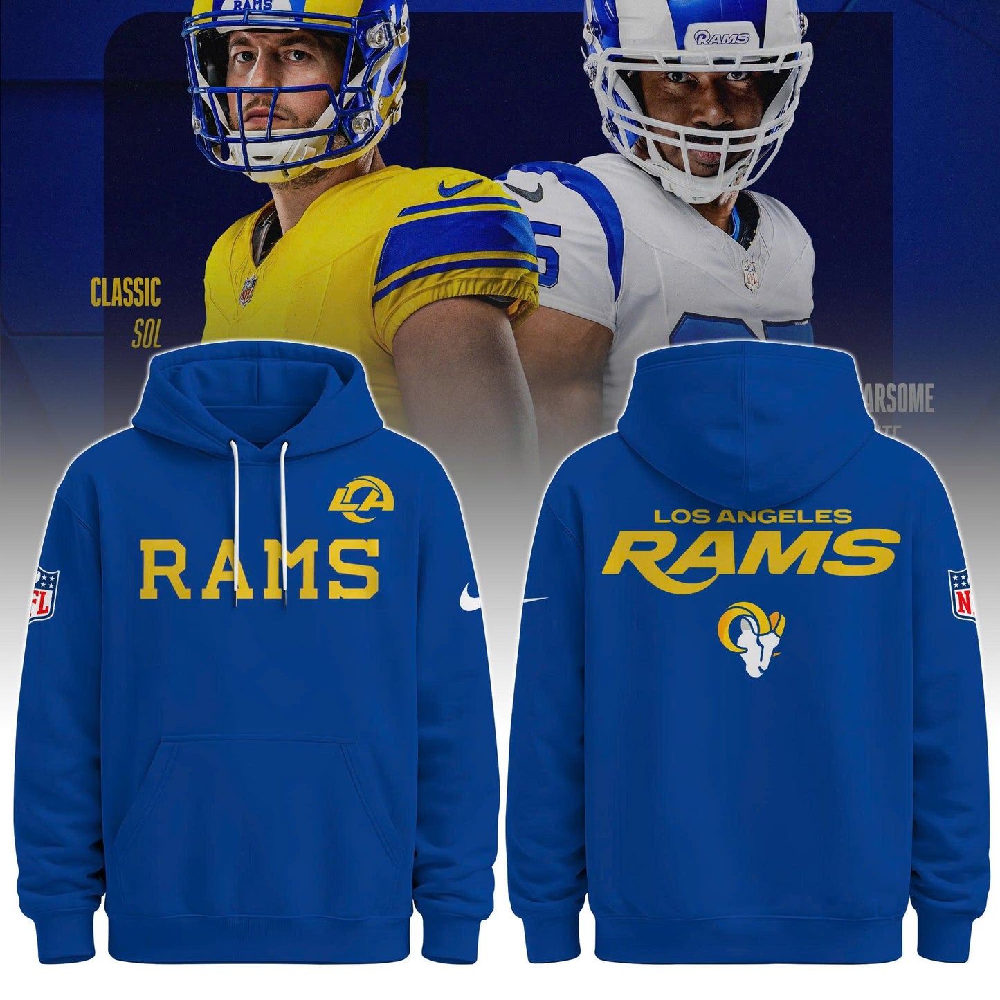 LAR Rams Classic Sol Hoodie | PW49